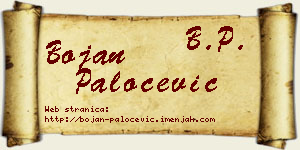 Bojan Paločević vizit kartica